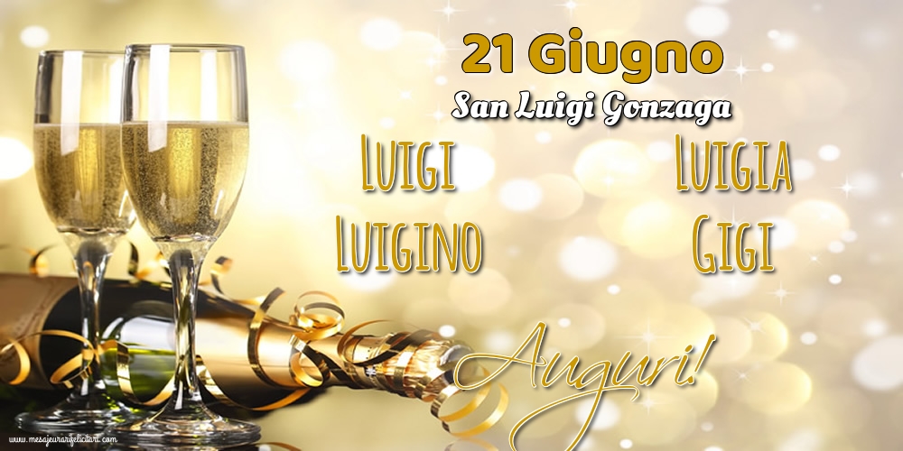 21 Giugno - San Luigi Gonzaga