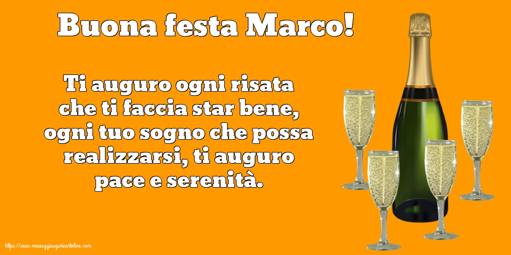 San Marco Buona festa Marco!