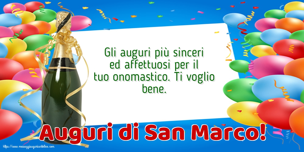 Cartoline di San Marco - Auguri di San Marco! - messaggiauguricartoline.com