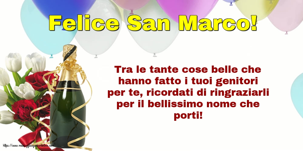 Felice San Marco!