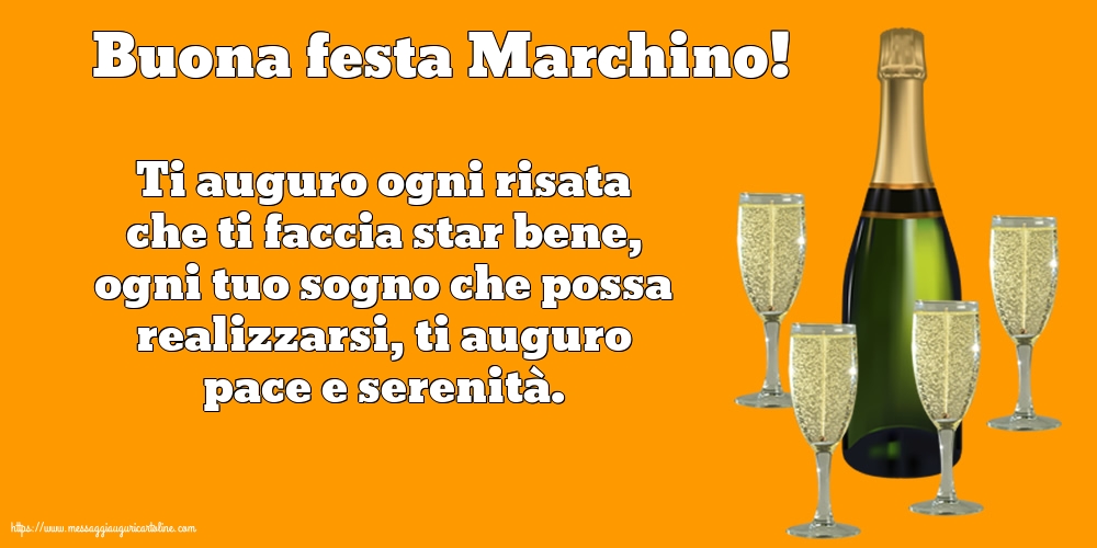 Cartoline di San Marco - Buona festa Marchino! - messaggiauguricartoline.com