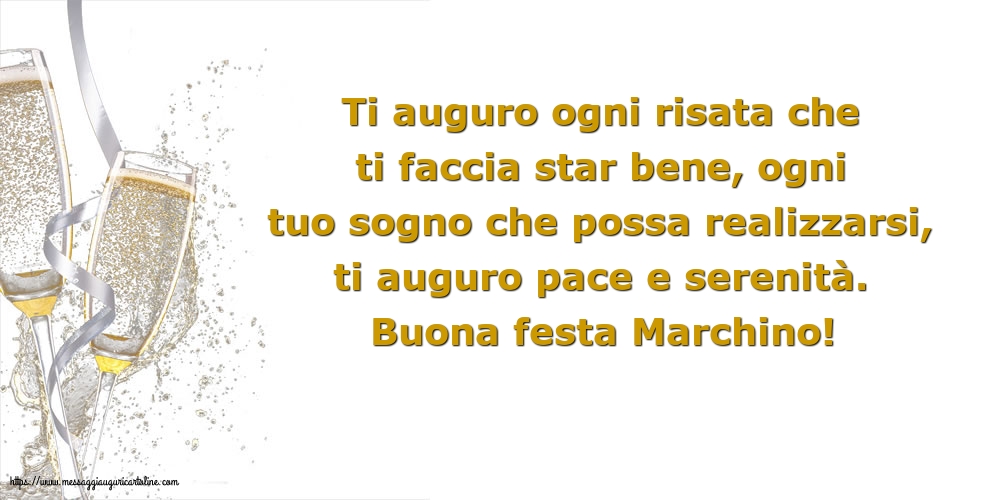 Cartoline di San Marco - Buona festa Marchino! - messaggiauguricartoline.com