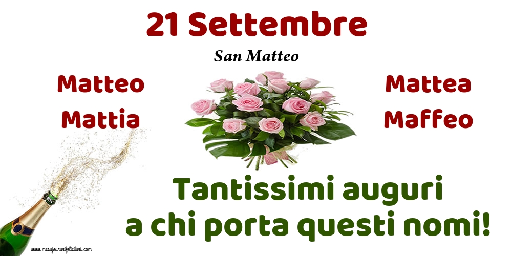 21 Settembre - San Matteo 19-09-2019