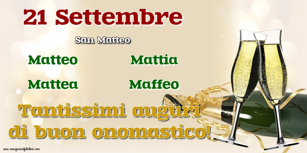 San Matteo 21 Settembre - San Matteo