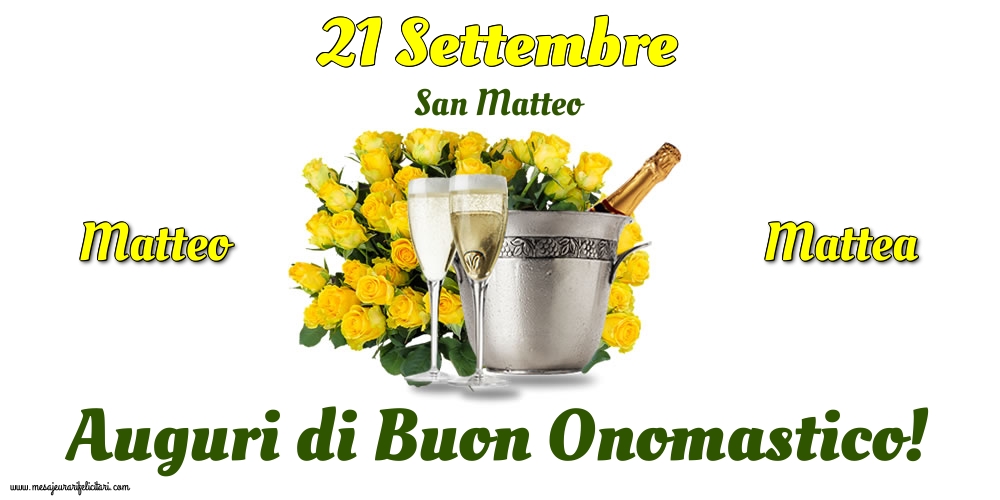Cartoline di San Matteo - 21 Settembre - San Matteo