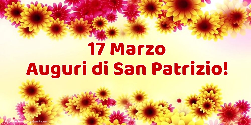 Cartoline di San Patrizio - 17 Marzo Auguri di San Patrizio! - messaggiauguricartoline.com