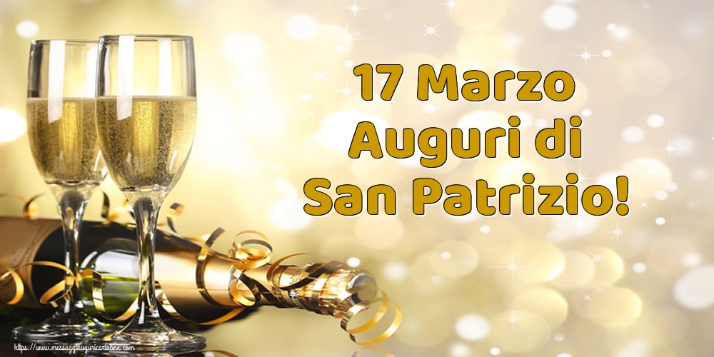 17 Marzo Auguri di San Patrizio!
