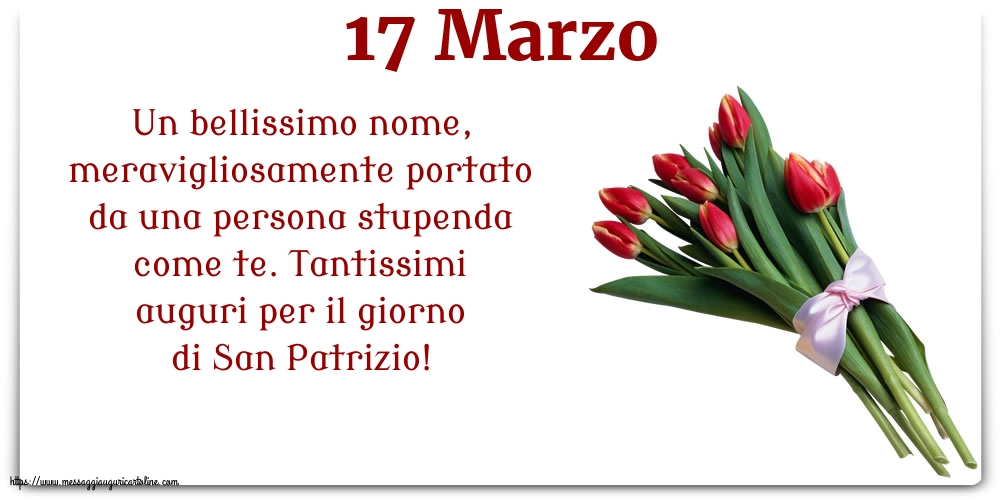 Cartoline di San Patrizio - 17 Marzo - 17 Marzo - Tantissimi auguri per il giorno di San Patrizio!