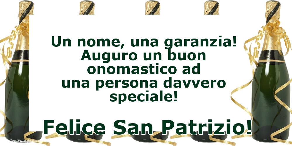 Cartoline di San Patrizio con champagne - Felice San Patrizio!