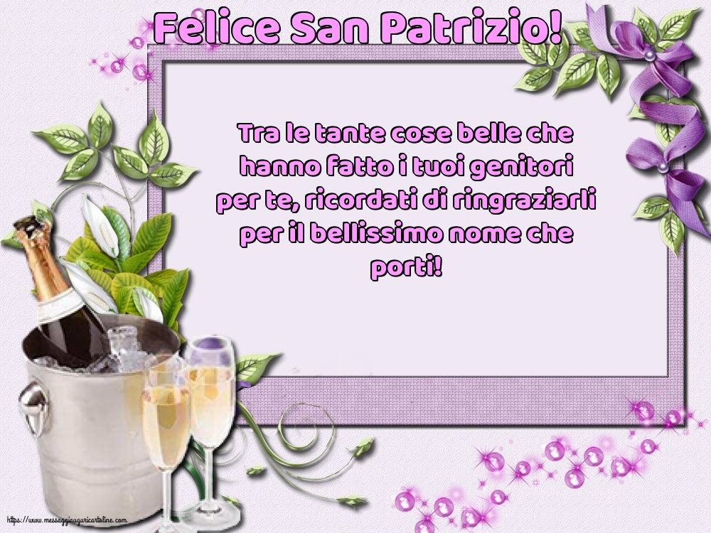 San Patrizio Felice San Patrizio!