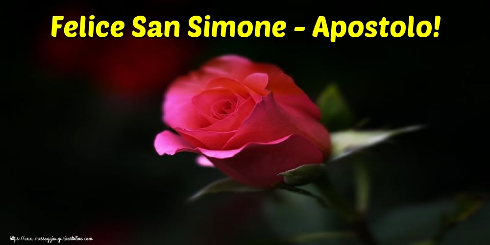 Cartoline per la San Simone - Felice San Simone - Apostolo! - messaggiauguricartoline.com