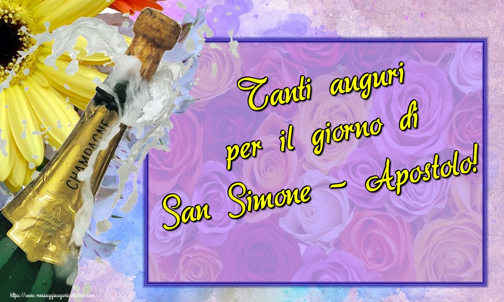 Tanti auguri per il giorno di San Simone - Apostolo!