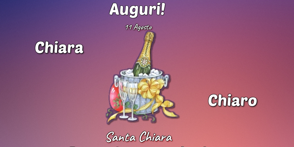 Cartoline di Santa Chiara - 11 Agosto - Santa Chiara