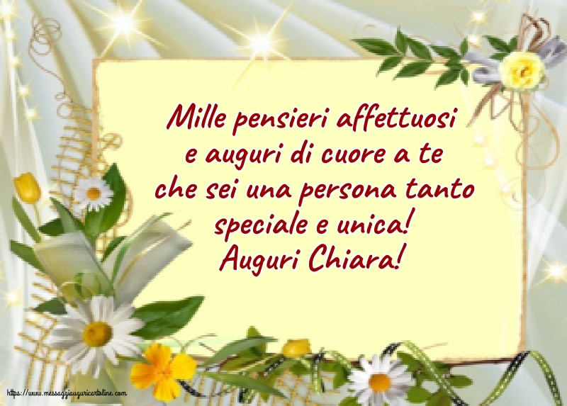 Cartoline di Santa Chiara - Auguri Chiara! - messaggiauguricartoline.com