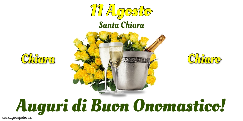 11 Agosto - Santa Chiara