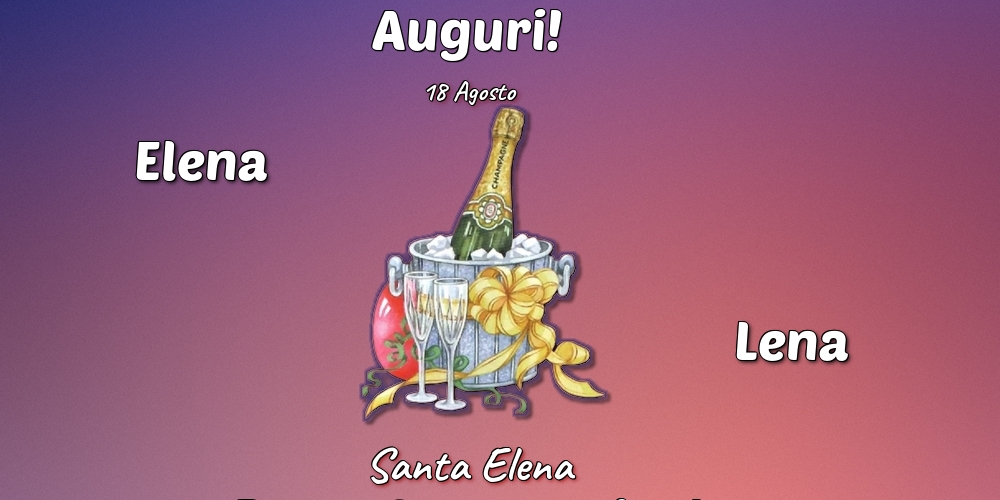 Cartoline di Santa Elena - 18 Agosto - Santa Elena - messaggiauguricartoline.com