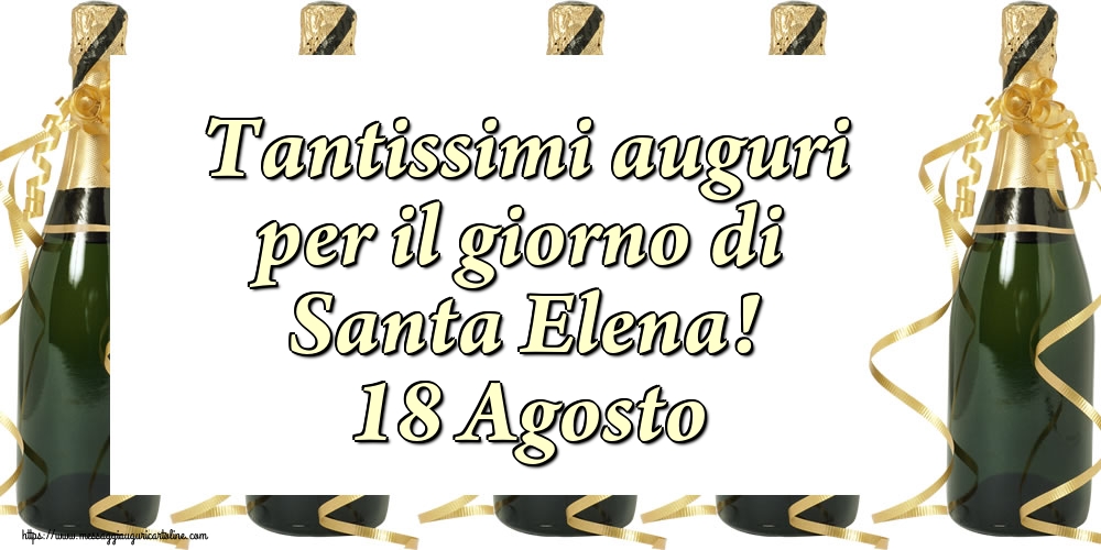 Cartoline di Santa Elena - Tantissimi auguri per il giorno di Santa Elena! 18 Agosto
