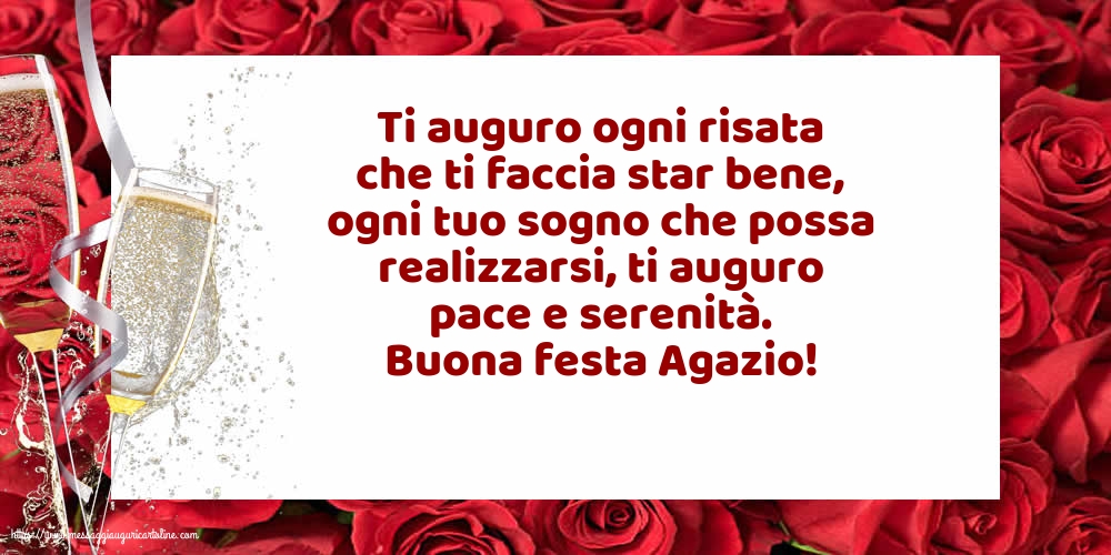 Cartoline di Sant' Agata - Buona festa Agazio! - messaggiauguricartoline.com