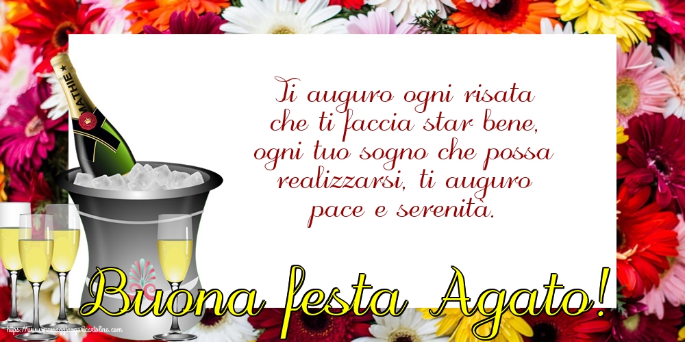 Sant' Agata Buona festa Agato!