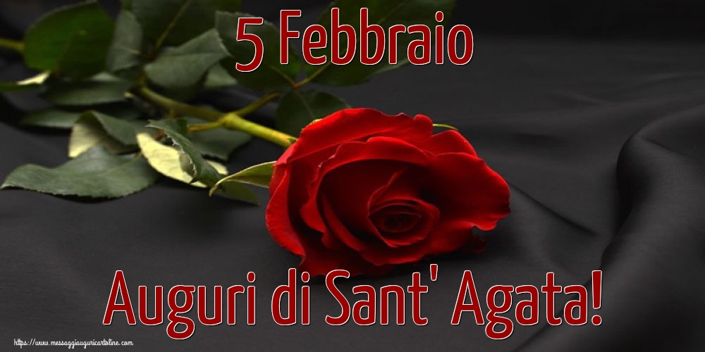 Cartoline di Sant' Agata - 5 Febbraio Auguri di Sant' Agata! - messaggiauguricartoline.com