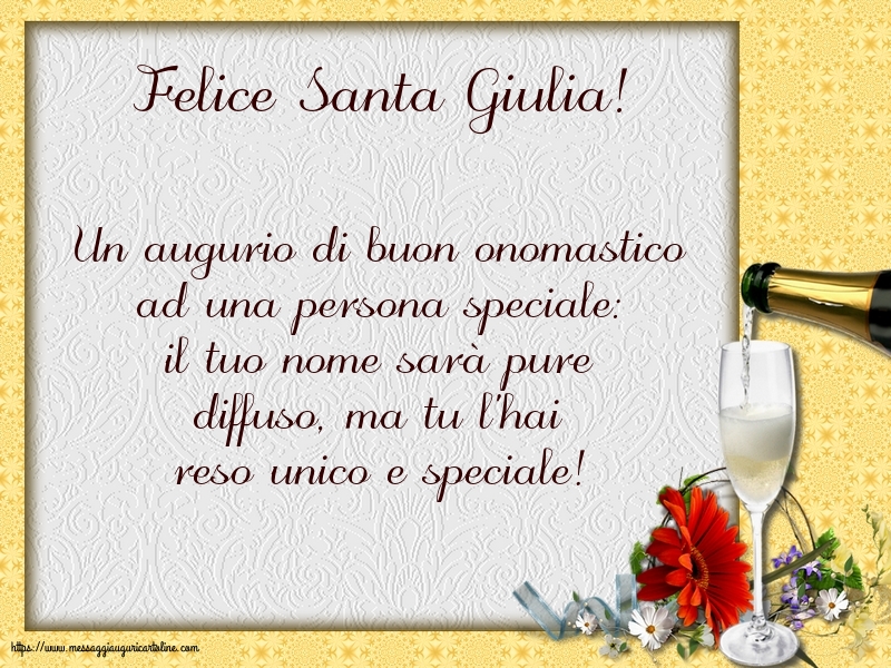 Felice Santa Giulia!