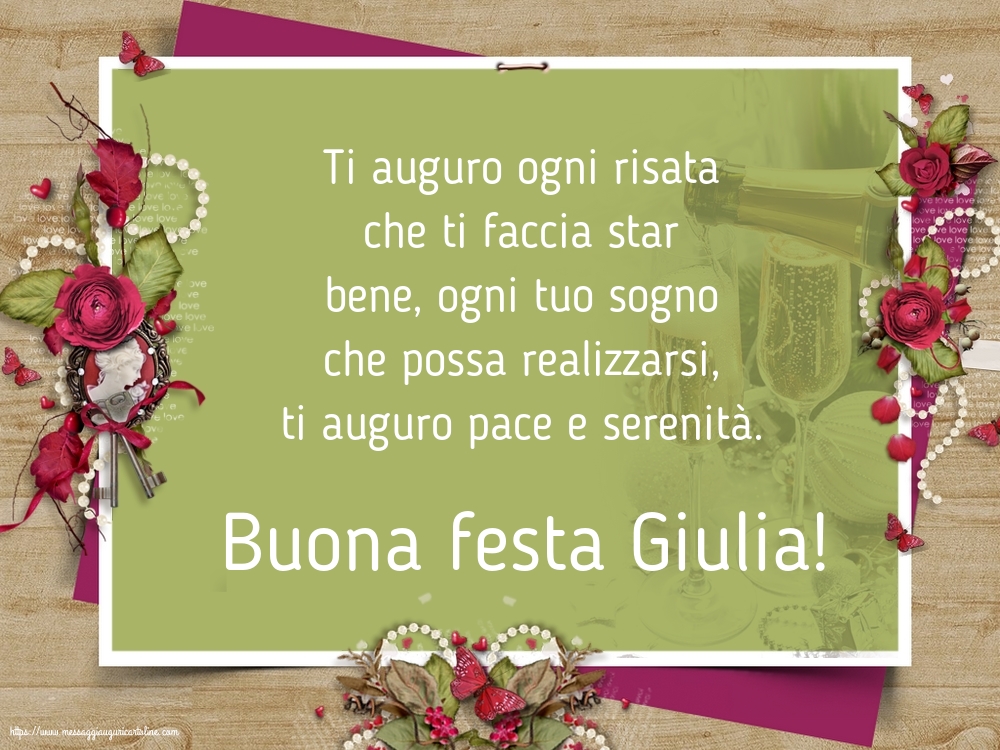 Buona festa Giulia!