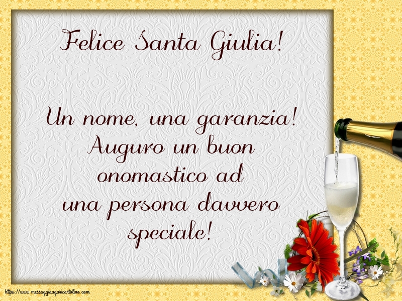Santa Giulia Felice Santa Giulia!