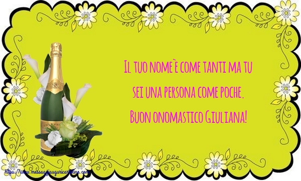 Cartoline di Santa Giulia - Buon onomastico Giuliana! - messaggiauguricartoline.com