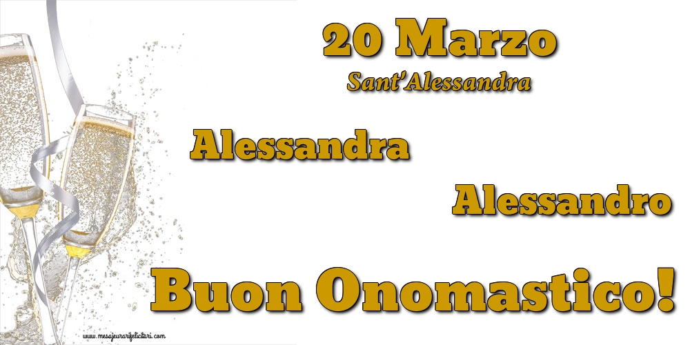 20 Marzo - Sant'Alessandra