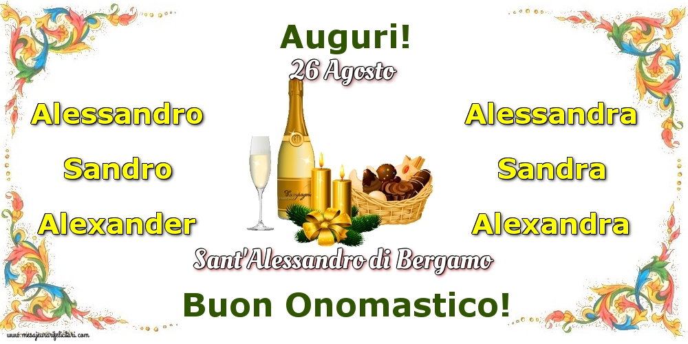 26 Agosto - Sant'Alessandro di Bergamo