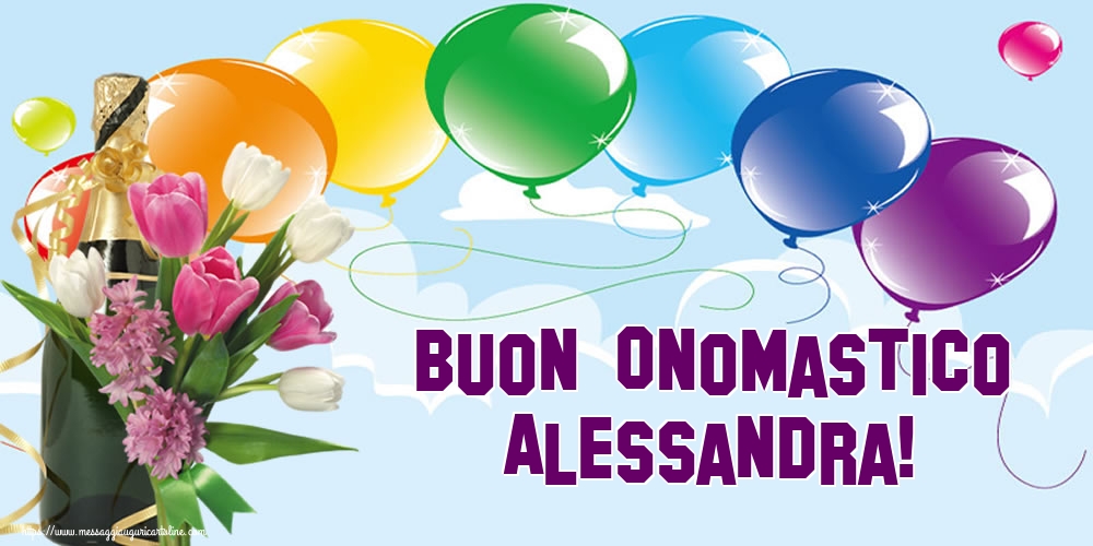 Cartoline di Sant'Alessandro - Buon Onomastico Alessandra! - messaggiauguricartoline.com