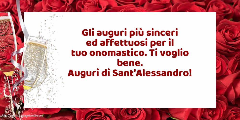 Cartoline di Sant'Alessandro - Auguri di Sant'Alessandro! - messaggiauguricartoline.com