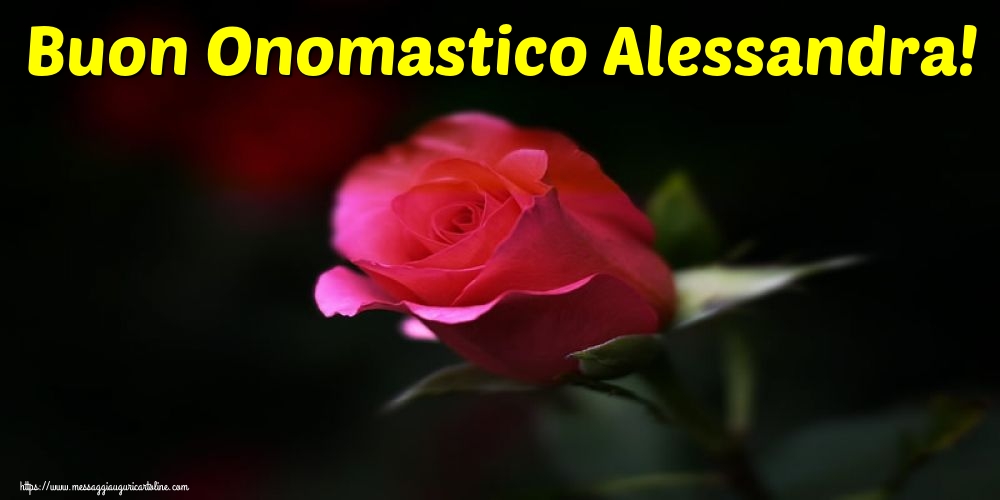 Cartoline di Sant'Alessandro - Buon Onomastico Alessandra! - messaggiauguricartoline.com