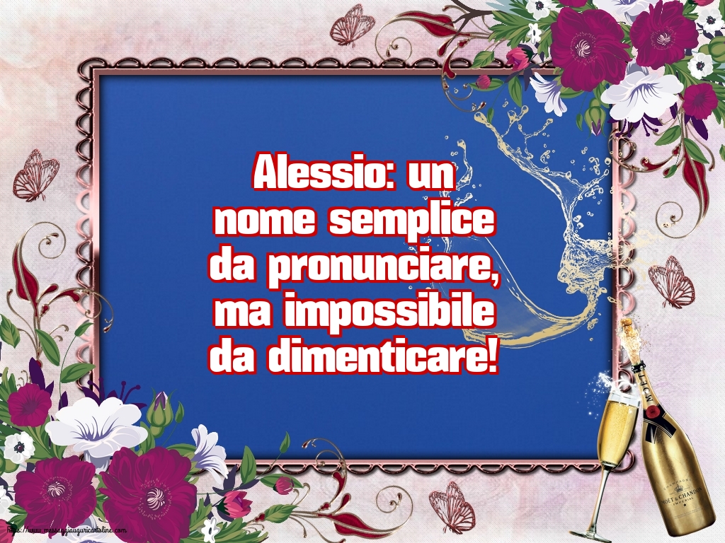 Sant' Alessio Alessio: un nome semplice da pronunciare