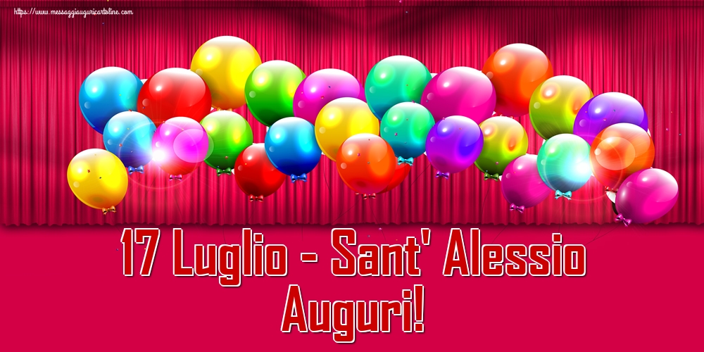 Cartoline di Sant' Alessio - 17 Luglio - Sant' Alessio Auguri! - messaggiauguricartoline.com