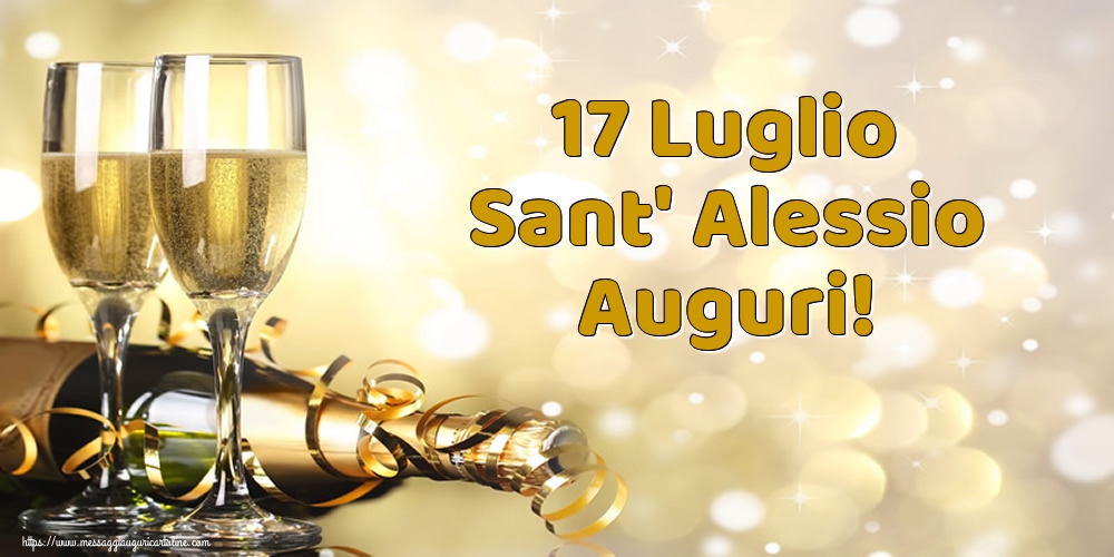 Cartoline di Sant' Alessio - 17 Luglio Sant' Alessio Auguri! - messaggiauguricartoline.com