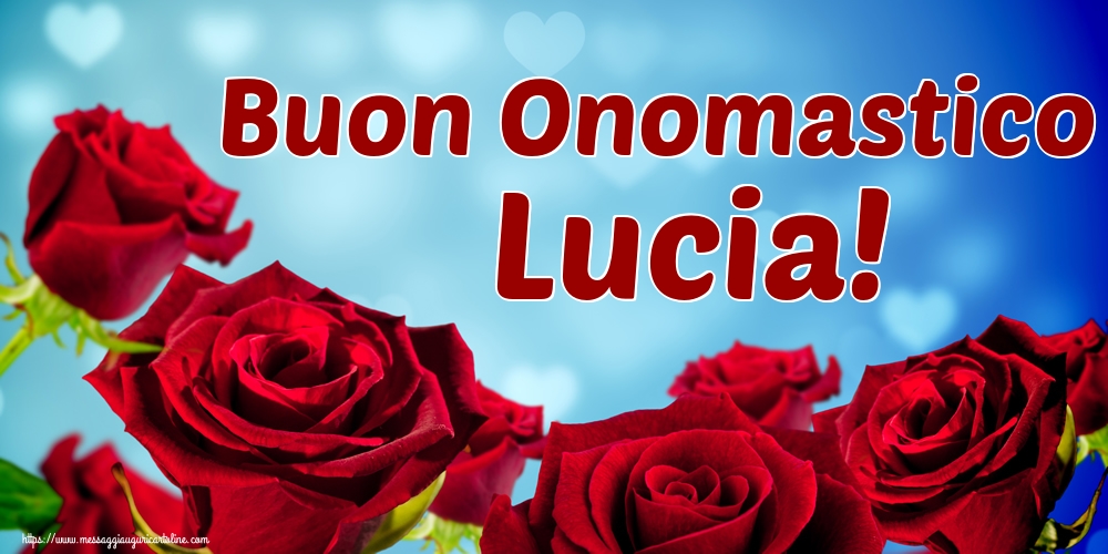 Cartoline di Santa Lucia - Buon Onomastico Lucia! - messaggiauguricartoline.com