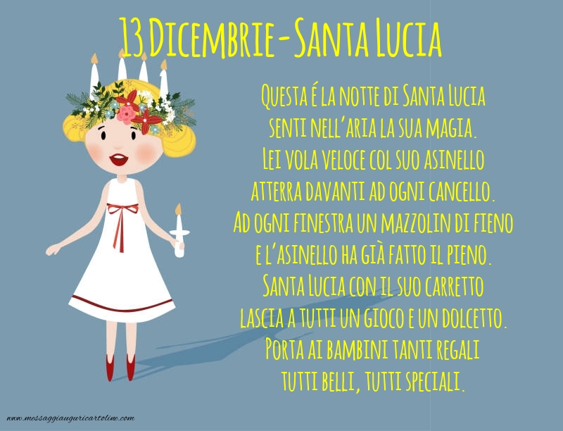 13 Dicembrie-Santa Lucia