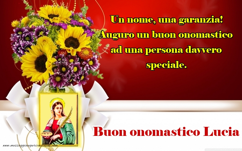 Buon onomastico Lucia