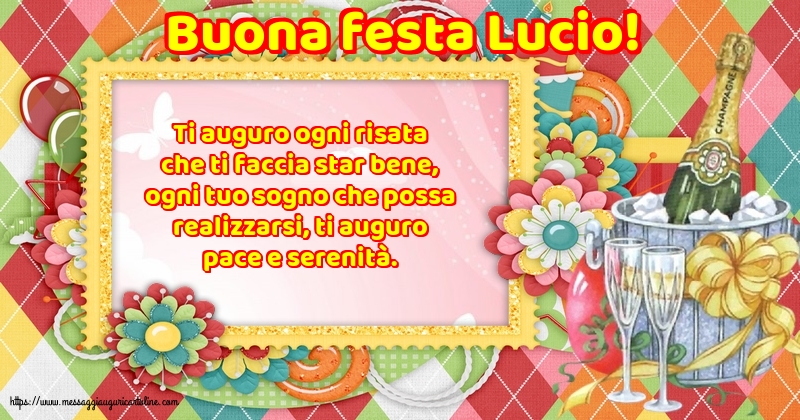Cartoline di Santa Lucia - Buona festa Lucio! - messaggiauguricartoline.com