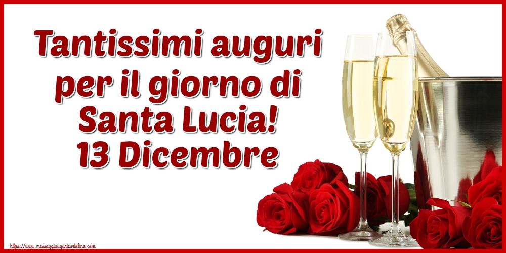 Santa Lucia Tantissimi auguri per il giorno di Santa Lucia! 13 Dicembre