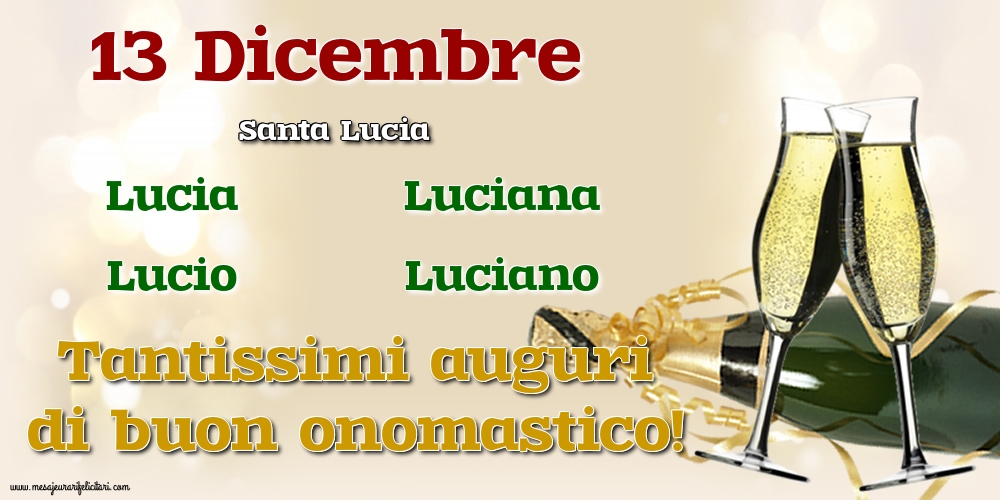 Santa Lucia 13 Dicembre - Santa Lucia