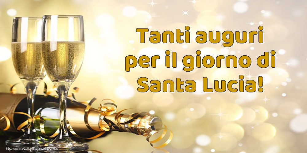 Santa Lucia Tanti auguri per il giorno di Santa Lucia!