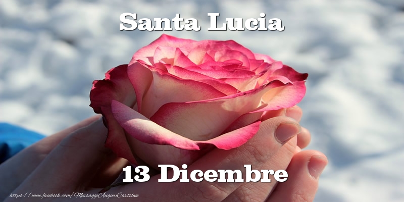 Cartoline di Santa Lucia - Santa Lucia 13 Dicembre - messaggiauguricartoline.com
