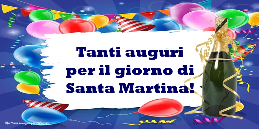 Cartoline di Santa Martina - Tanti auguri per il giorno di Santa Martina! - messaggiauguricartoline.com