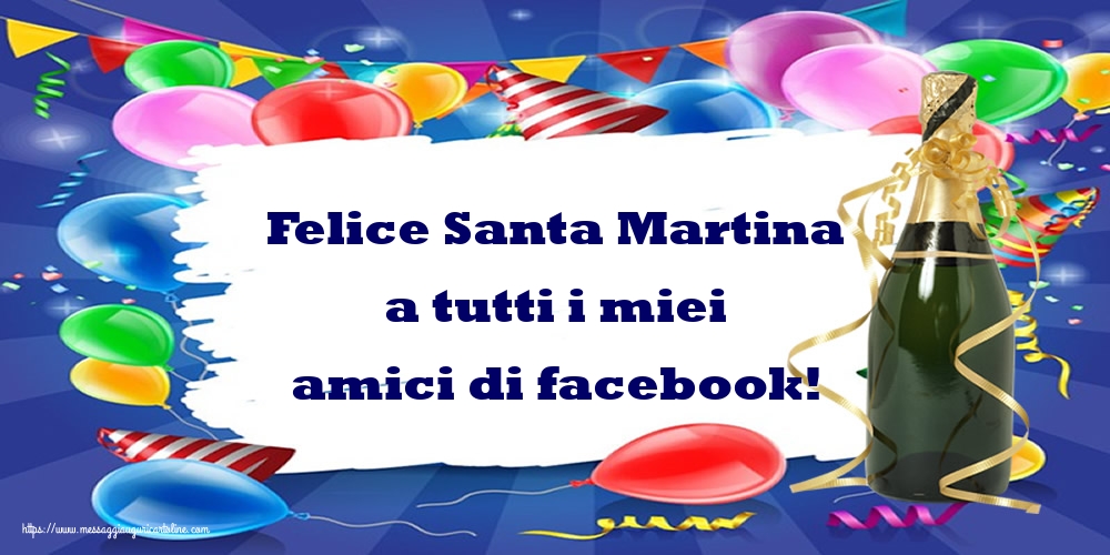 Cartoline di Santa Martina - Felice Santa Martina a tutti i miei amici di facebook! - messaggiauguricartoline.com