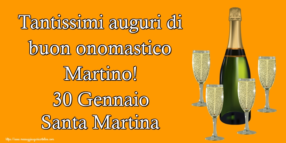 Tantissimi auguri di buon onomastico Martino! 30 Gennaio Santa Martina