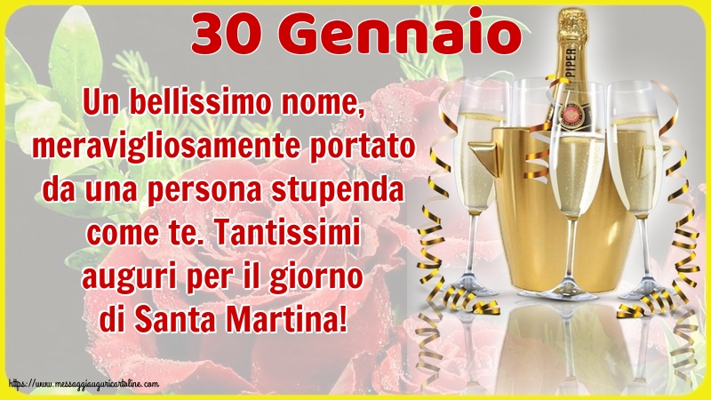 30 Gennaio - Tantissimi auguri per il giorno di Santa Martina!