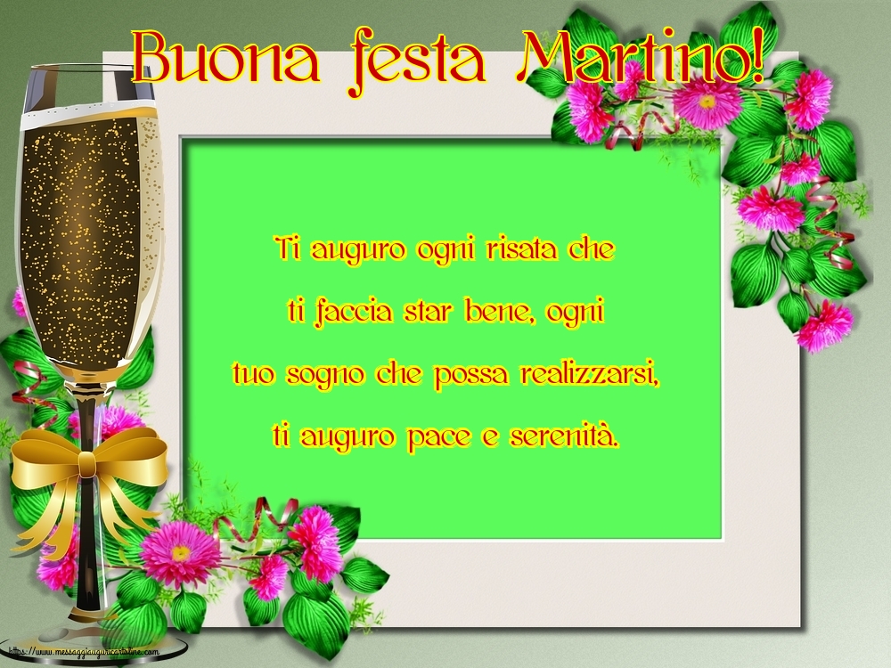 Cartoline di Santa Martina - Buona festa Martino! - messaggiauguricartoline.com