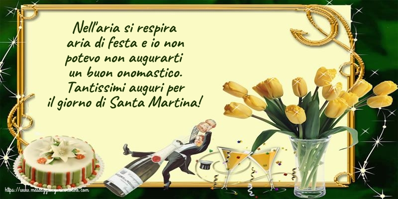 Cartoline di Santa Martina - Tantissimi auguri per il giorno di Santa Martina! - messaggiauguricartoline.com